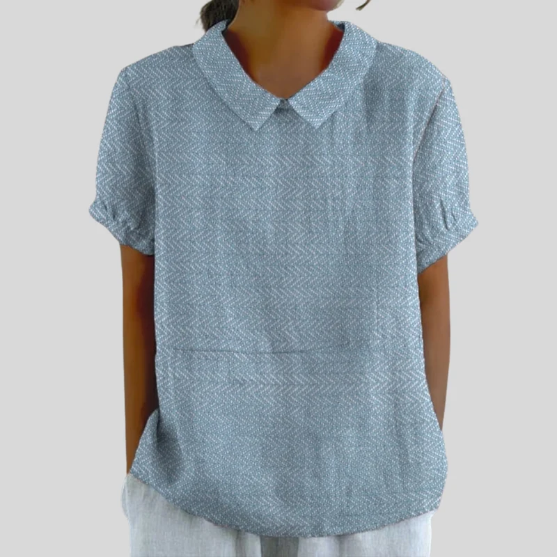Mathilde - Bluse mit strukturiertem Muster