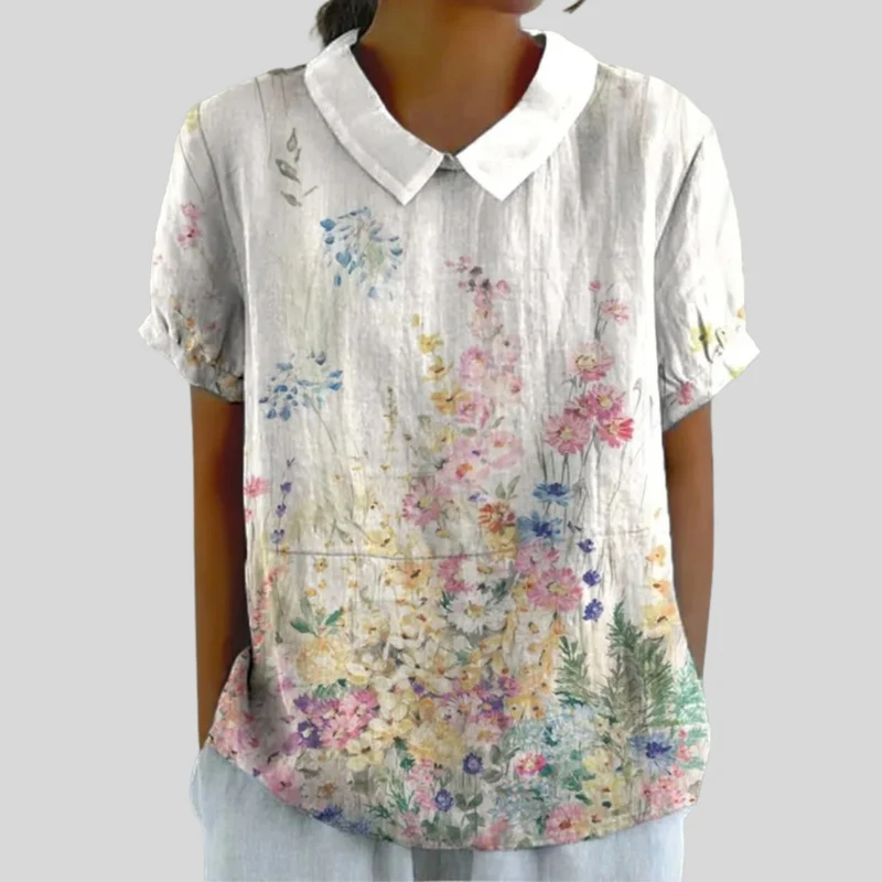 Lysiane - Bluse Jardin Fleuri