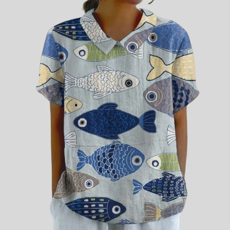 Marianne - Bluse Motiv Marin