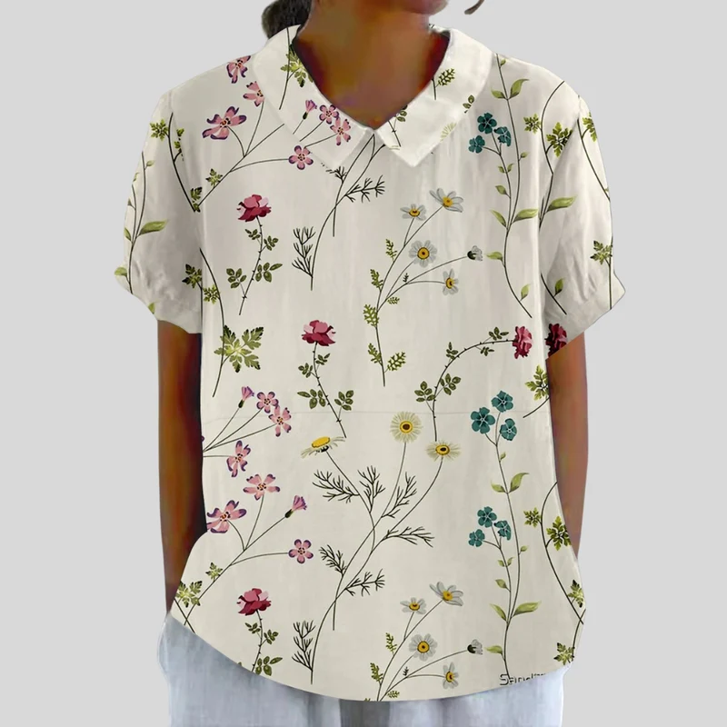 Béatrice - Botanische Bluse Fein