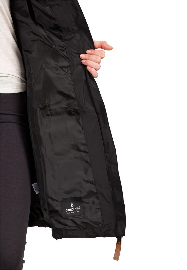 Trespass Damen Outdoormantel mit Fellkapuze AUDREY