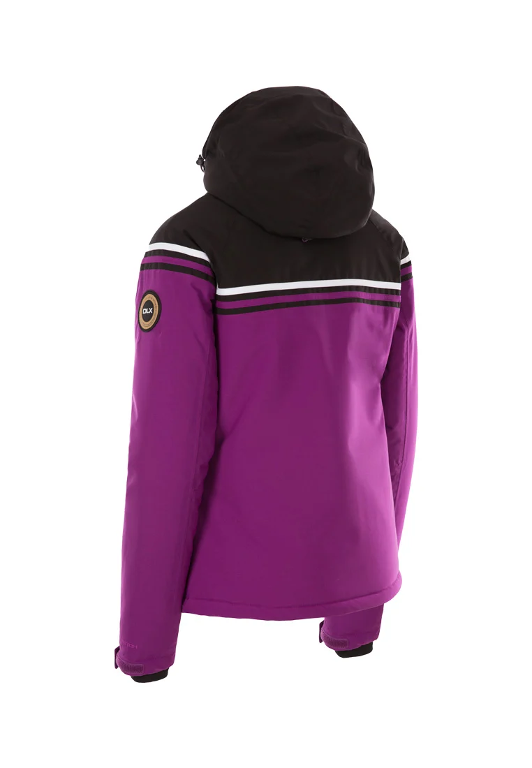 DLX Damen Skijacke mit Kapuze und Schneefang SHARLA