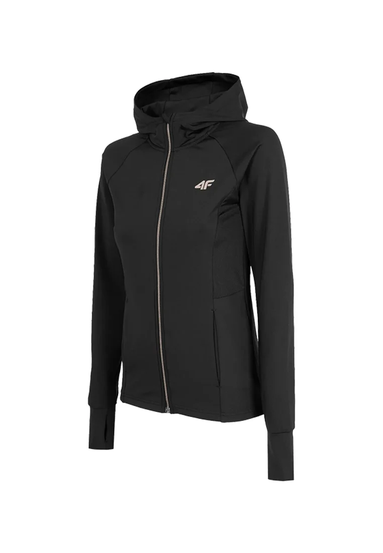 4F Damen Midlayer mit Kapuze H4Z22-BLDF010