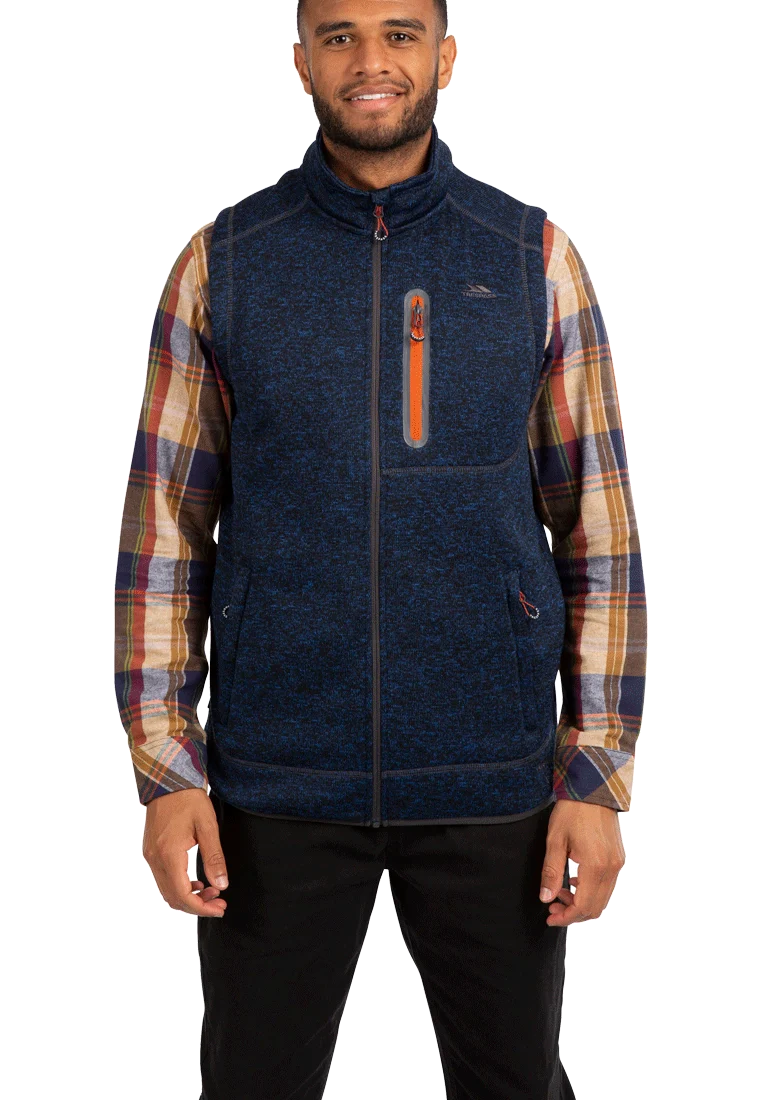 Trespass Herren Strickfleeceweste WOODLEY