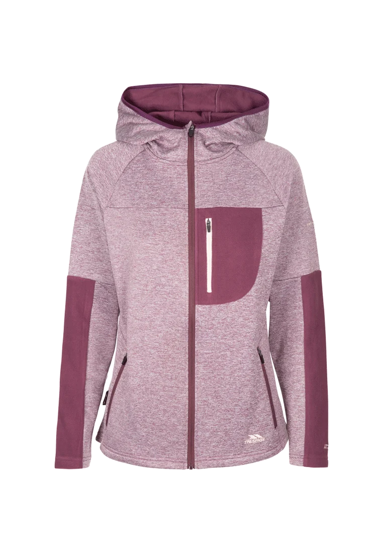 DLX Damen Fleecejacke mit Kapuze TRULLO