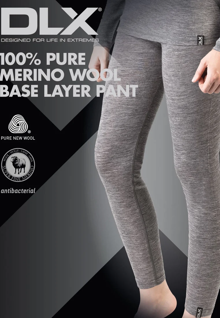 DLX Damen Funkrionsunterteil aus 100% Merinowolle