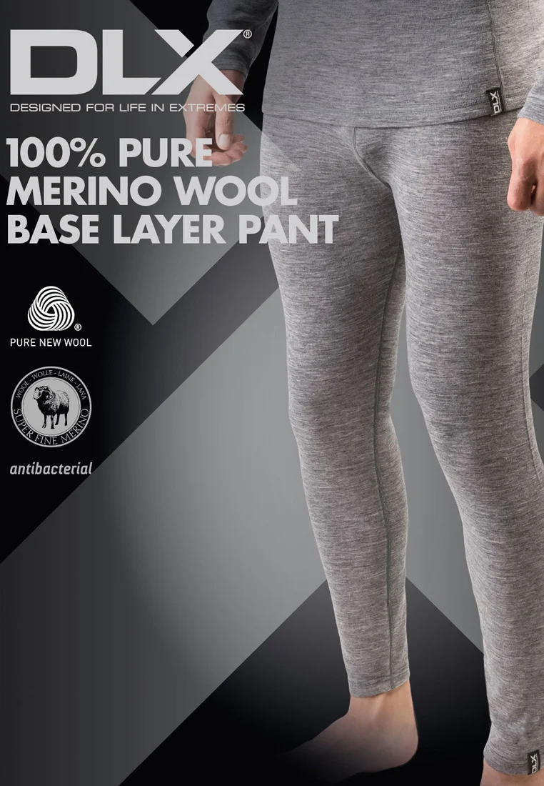 DLX Herren Funkrionsunterteil aus 100% Merinowolle