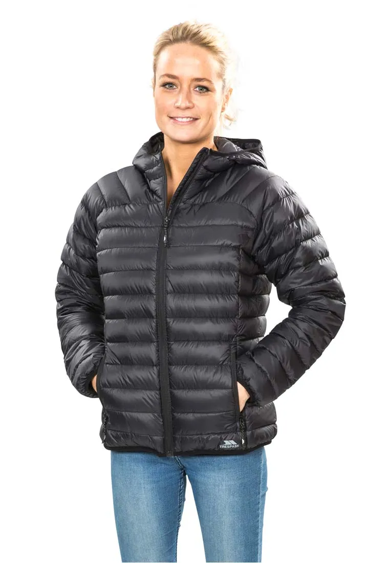 Trespass Damen Isolationsjacke mit Echtdaunenfüllung Trisha schwarz