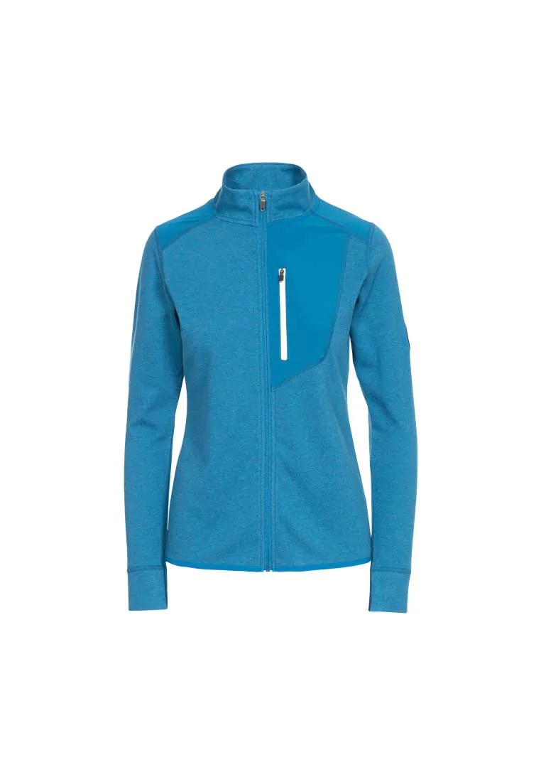 DLX Damen Strickfleecejacke mit Materialmix Kacey