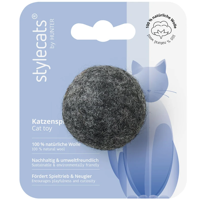 Katzenspielzeug Filzball