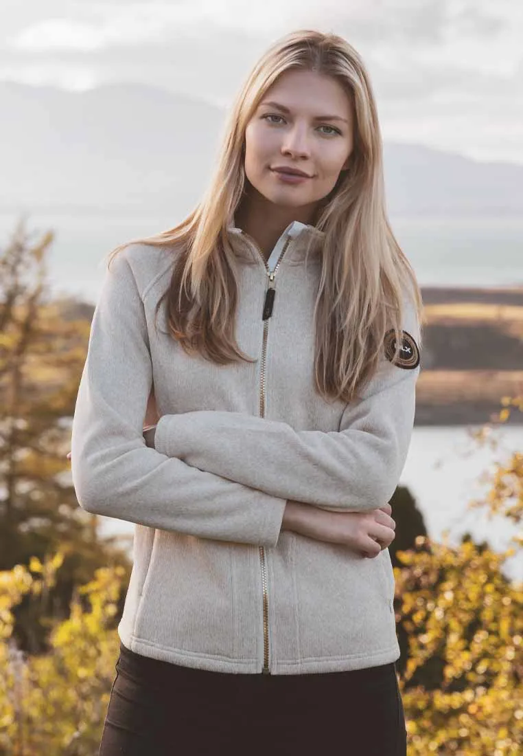 DLX Damen Strickjacke Full Zip Dawn