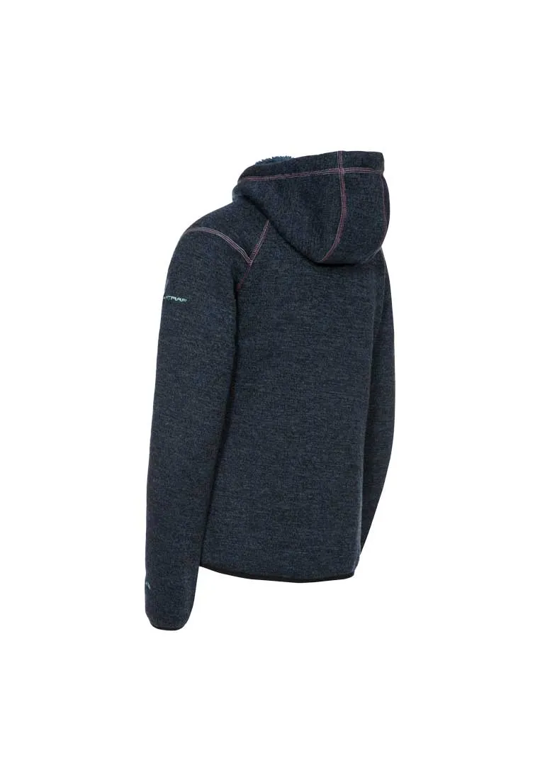 Trespass Damen Strickfleecejacke mit Teddyfutter navy