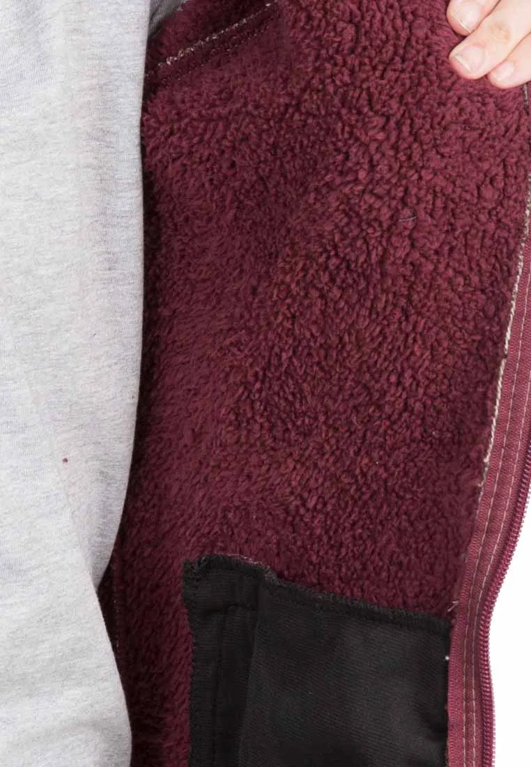 Trespass Damen Strickfleecejacke mit Teddyfutter braun