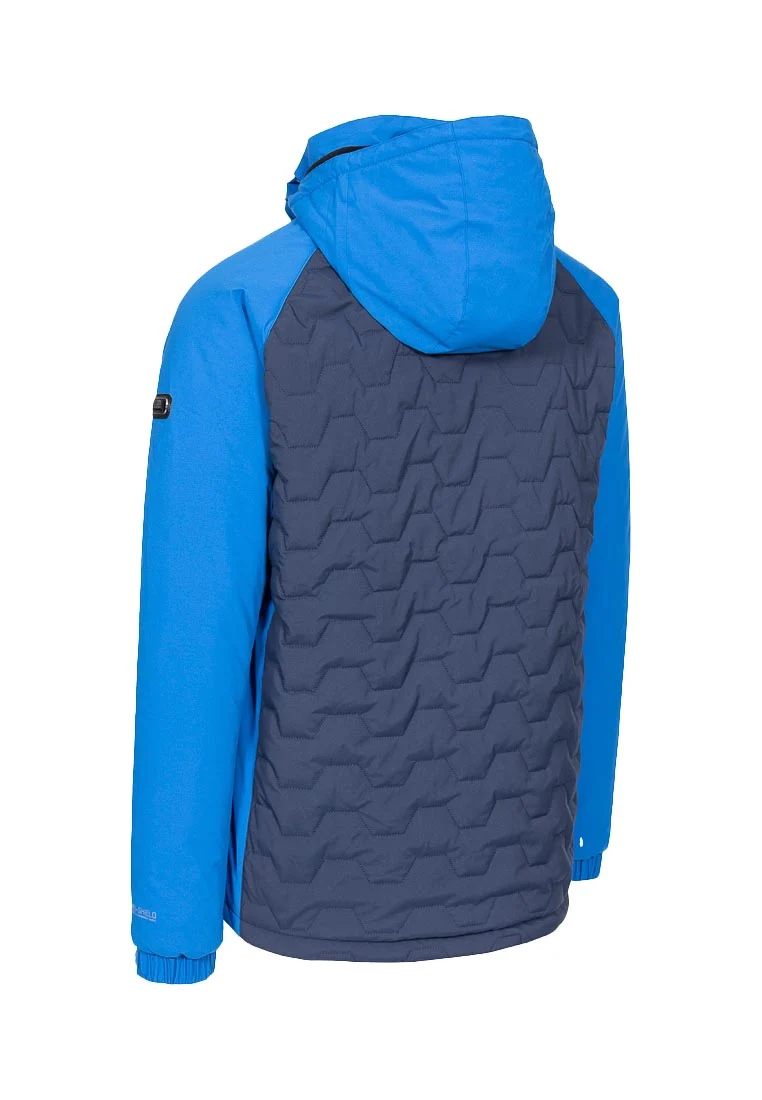 Trespass Herren Skijacke blau mit Wattierung und Kapuze SAMSON