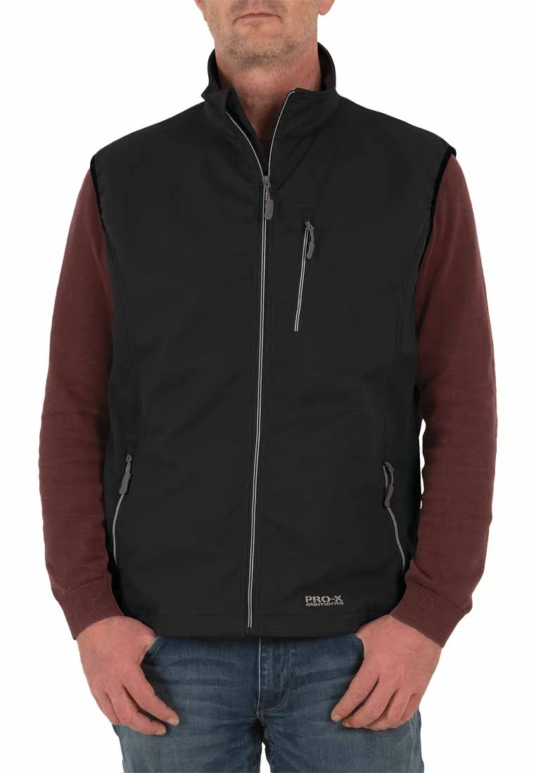 Pro X Herren Softshellweste Mateo 2722 schwarz