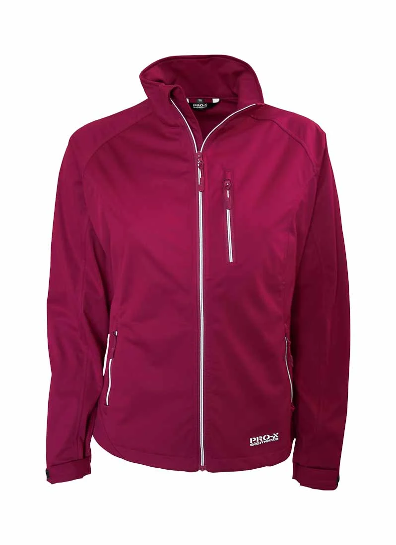 Pro X Damen Softshelljacke Maike 3720 berry