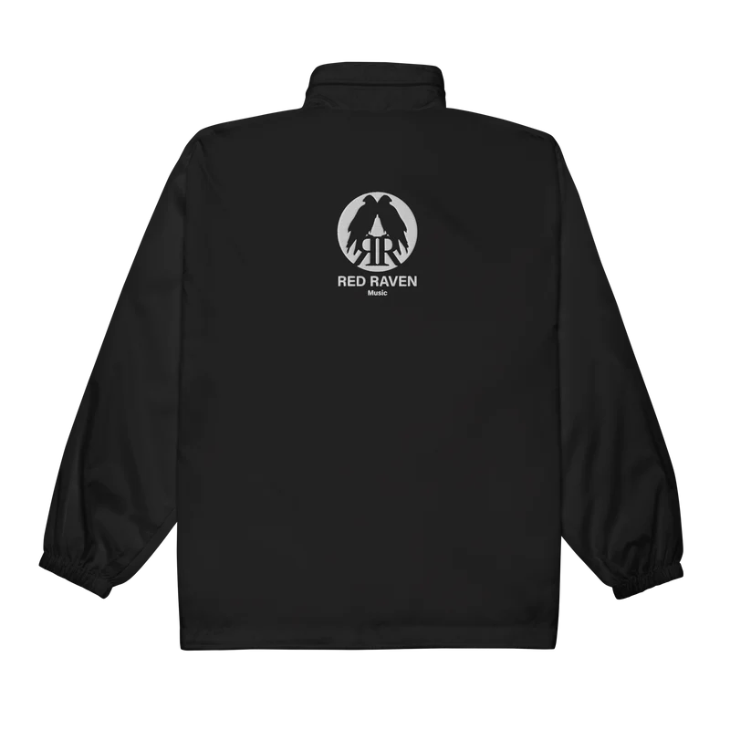Unisex-Windbreaker - Red Raven, silber