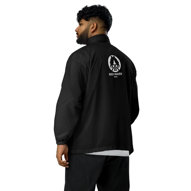 Unisex-Windbreaker - Red Raven, silber