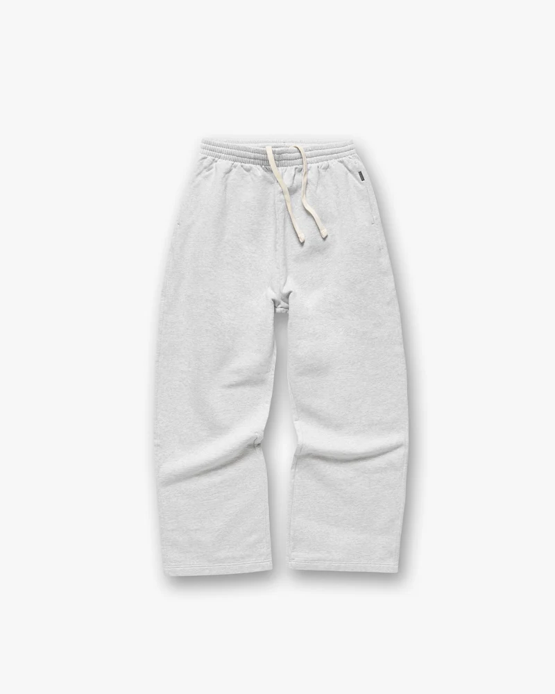 Initial Wide Leg Sweatpants - Ice Grey Marl