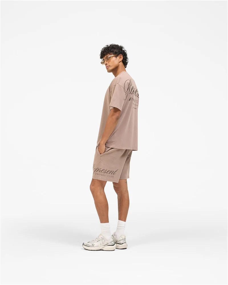 Represent Owners Club Script T-Shirt - Truffle