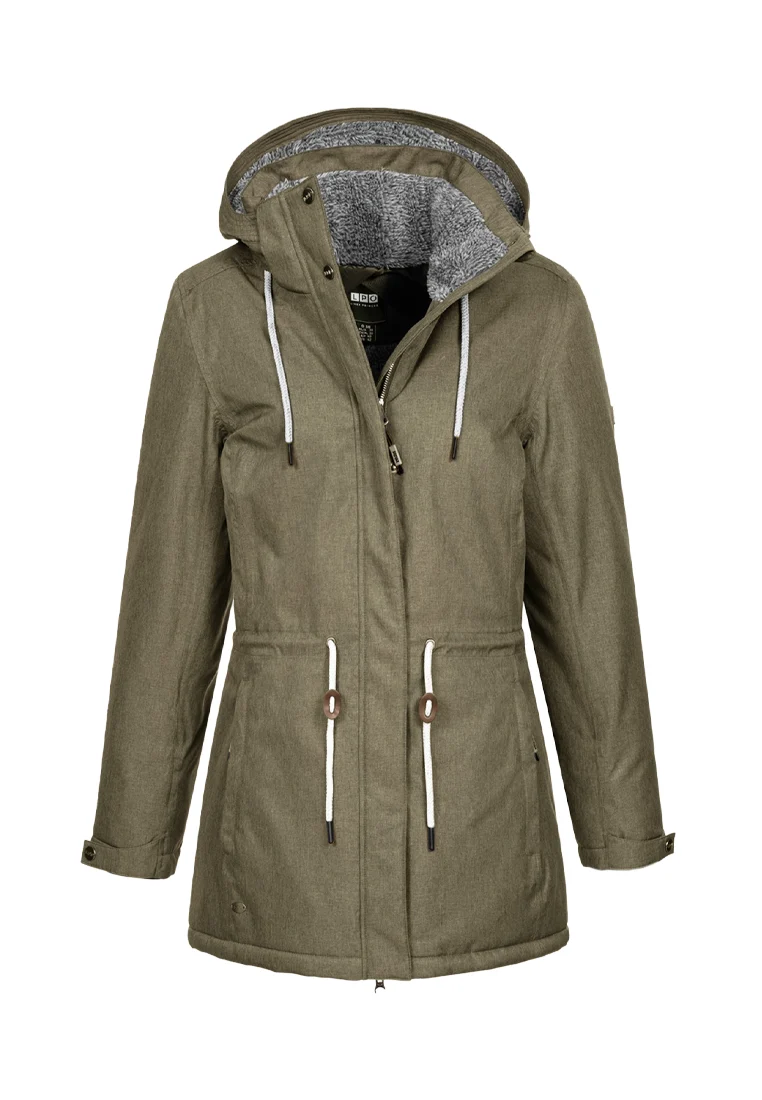 LPO Damen Winterparka mit Plüsch Kapuze Diane 593501
