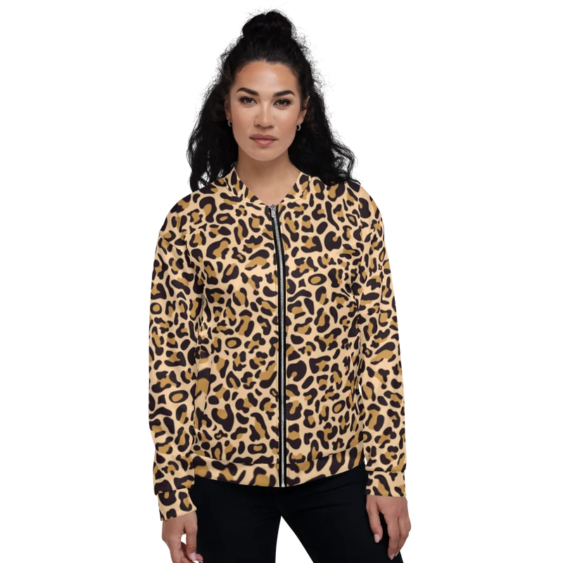 Bomberjacke Damen - Leopard