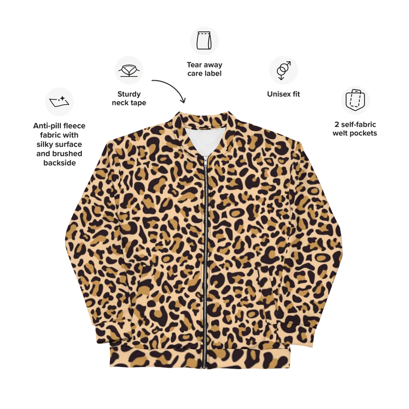 Bomberjacke Damen - Leopard
