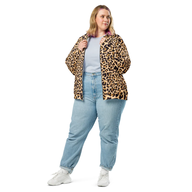 Bomberjacke Damen - Leopard
