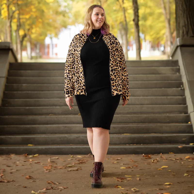 Bomberjacke Damen - Leopard