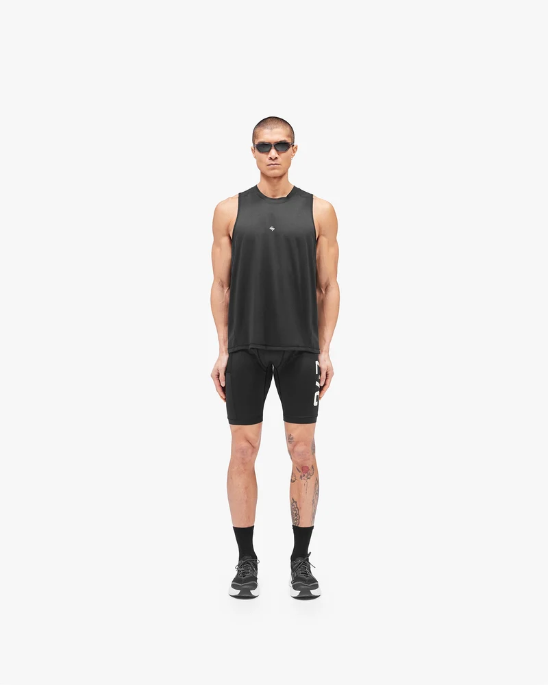 247 Numbers Vest - Jet Black