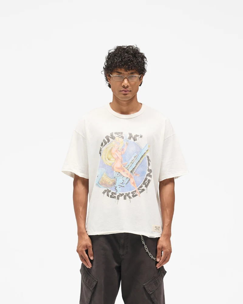 Represent X Guns N' Roses Revolver T-Shirt - Flat White
