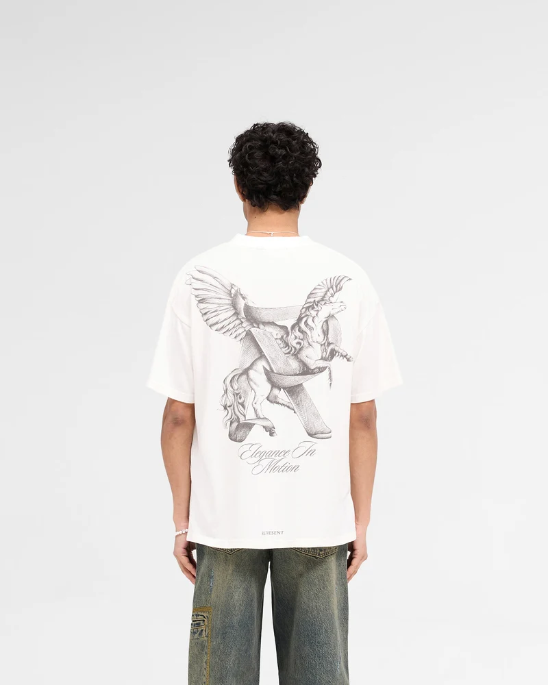 Elegance In Motion T-Shirt - Flat White