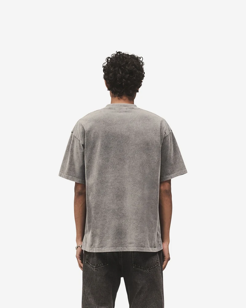 Script Logo T-Shirt - Vintage Grey