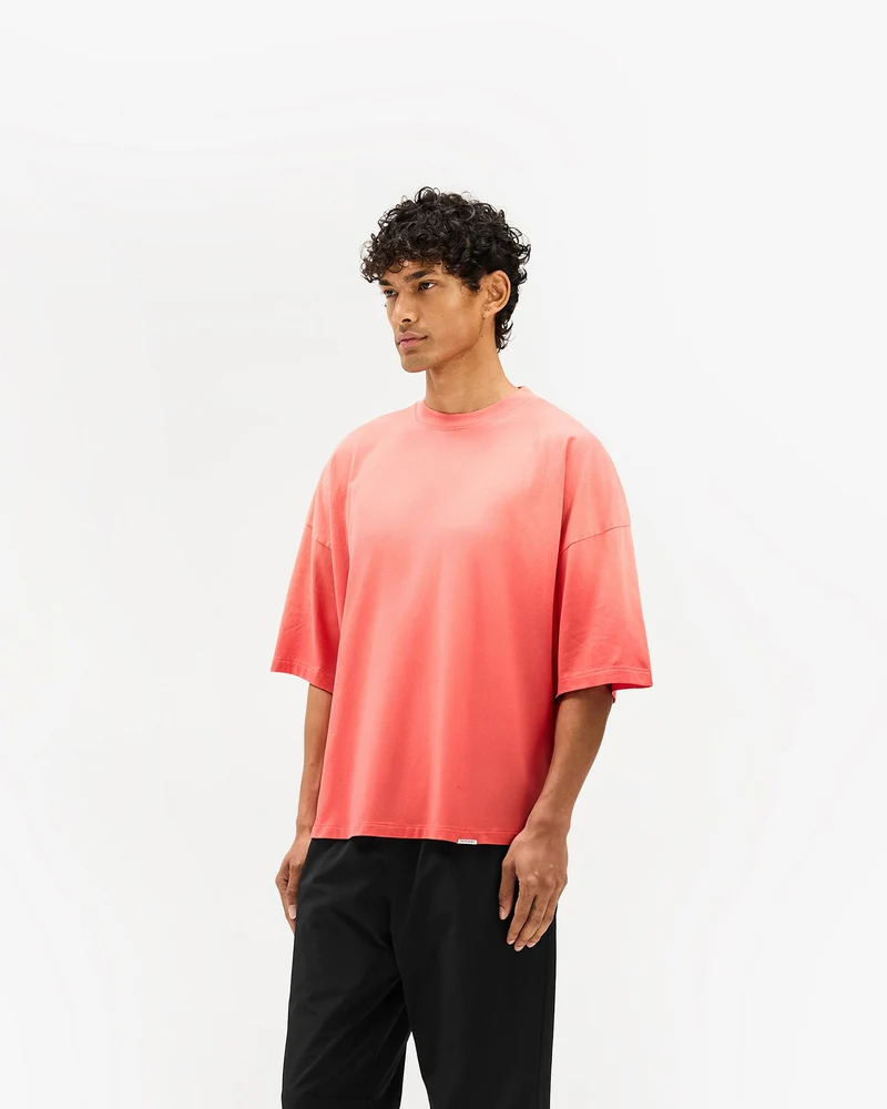 Initial Boxy T-Shirt - Vintage Red