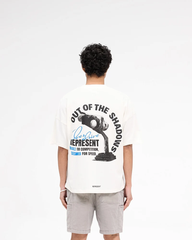 Out Of The Shadows T-Shirt - Flat White