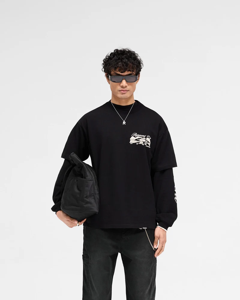 Raceway T-Shirt - Jet Black