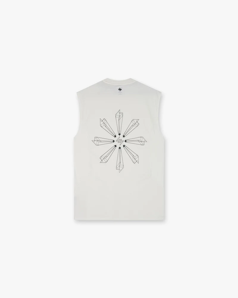 247 Uprising Oversized Tank - Flat White
