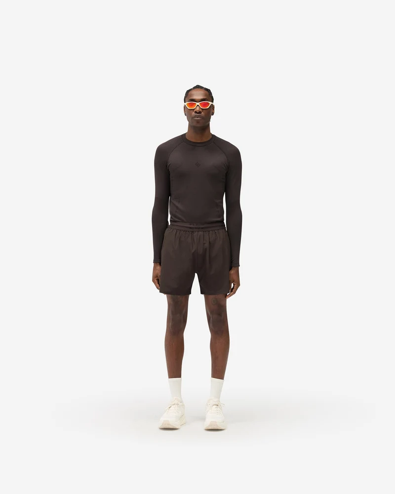 247 Uprising Long Sleeve Seamless T-Shirt - Chocolate