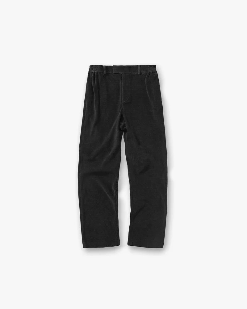 Ribbed Hybrid Pant - Washed Black