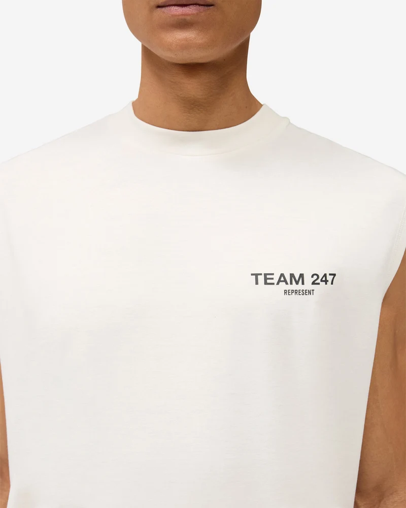 Team 247 Oversized Tank - Flat White