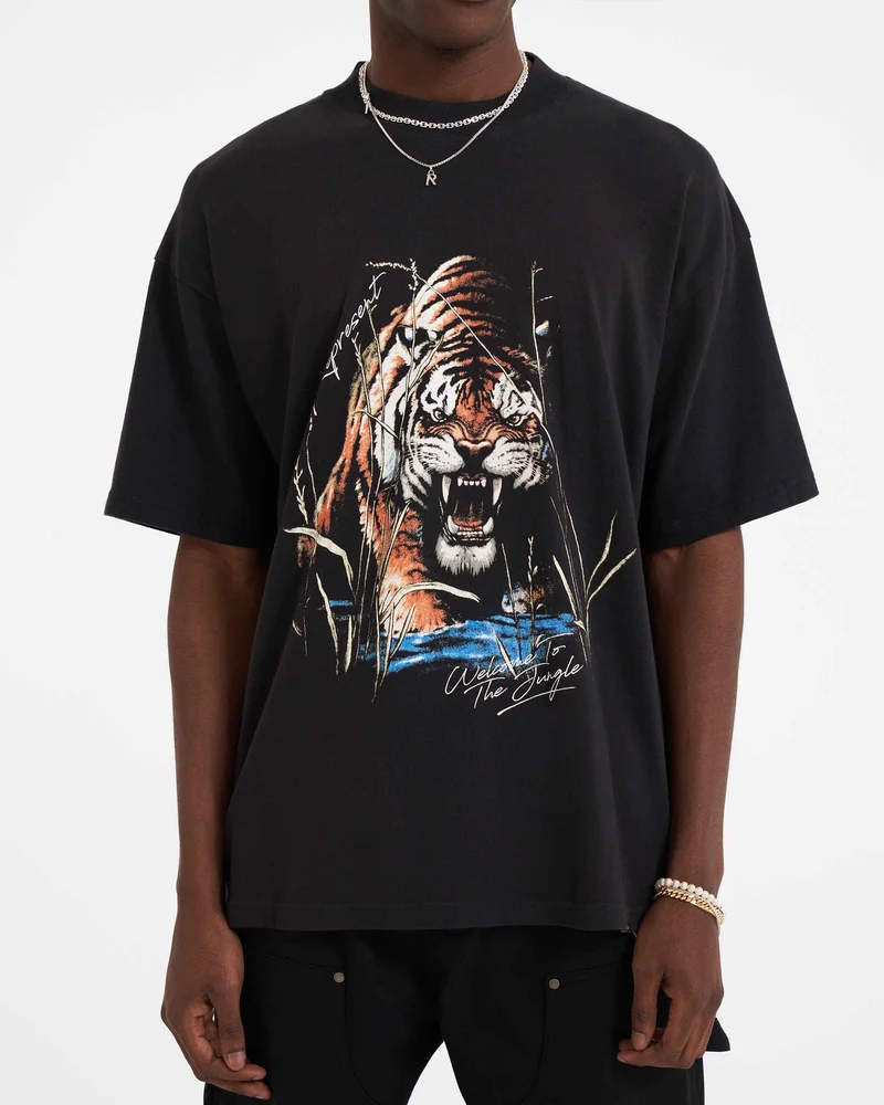 Welcome To The Jungle T-Shirt - Off Black