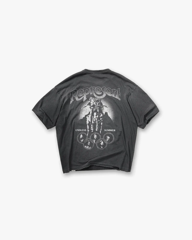 Represent x Beach Boys Endless Summer T-Shirt - Stained Black