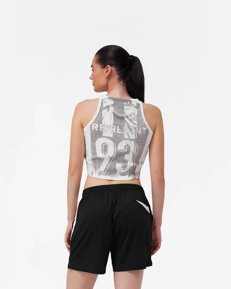 Printed Vest - Flat White