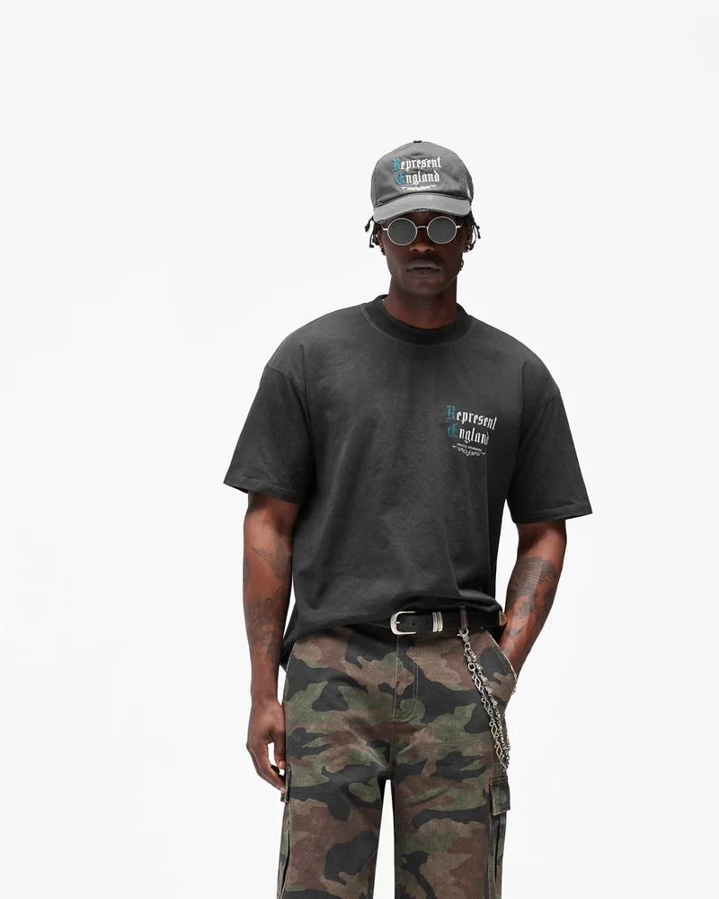 Private Members T-Shirt - Stained Black