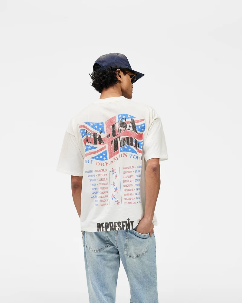 Dream On Tour T-Shirt - Washed Ecru