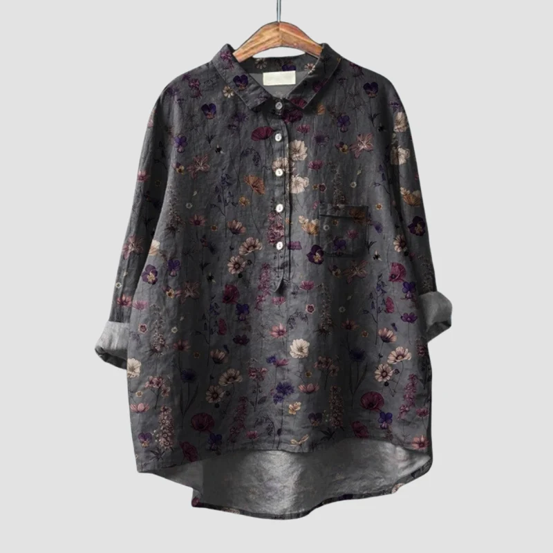 Quitterie - Zarte Bluse mit Blumenmuster