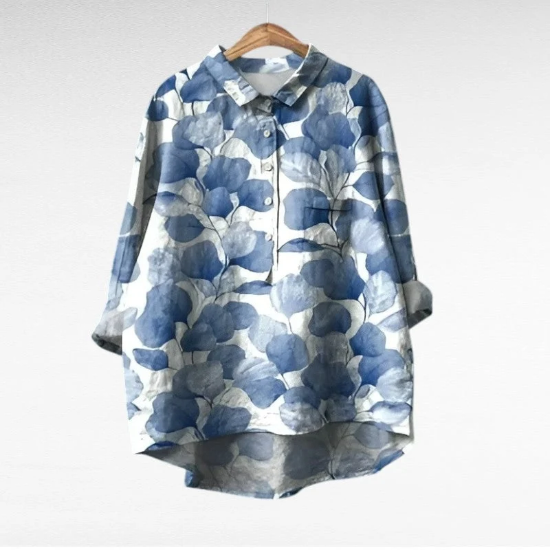 Solène - Elegante Blumenbluse