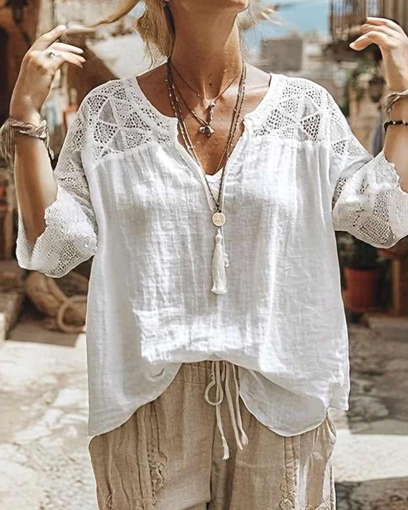 Loy™ - Luftige Sitrough-Bluse