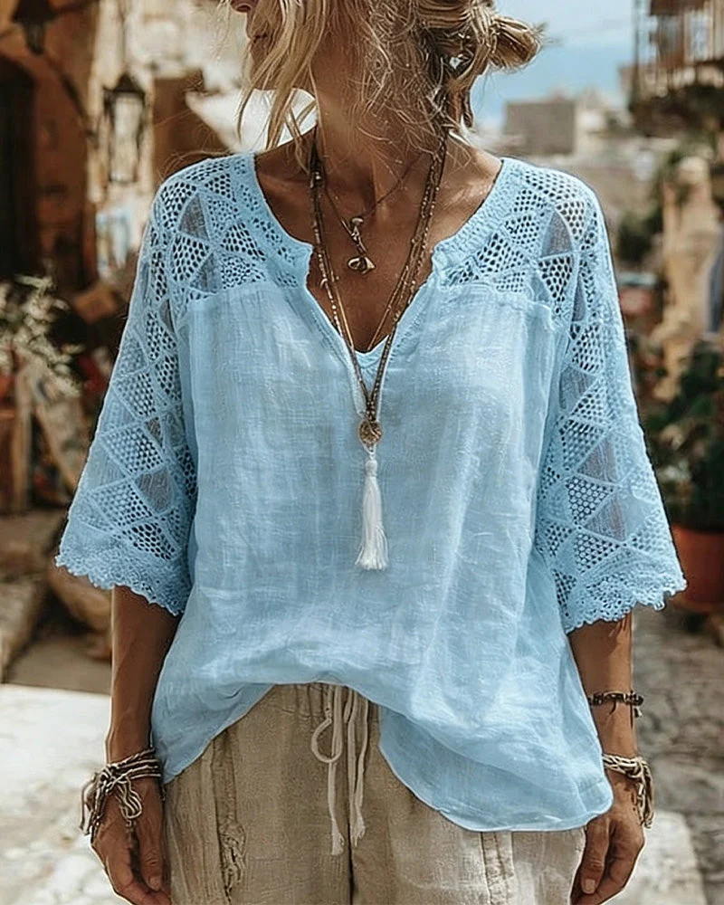 Loy™ - Luftige Sitrough-Bluse