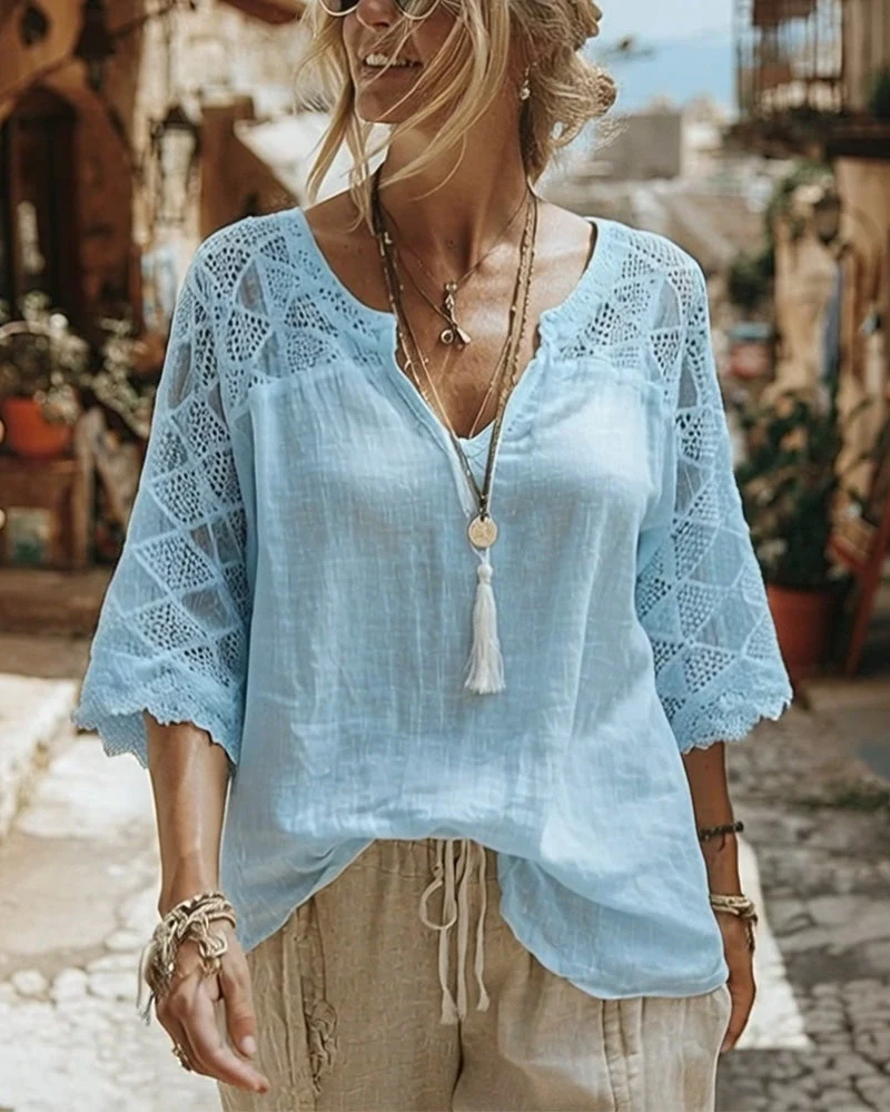 Loy™ - Luftige Sitrough-Bluse